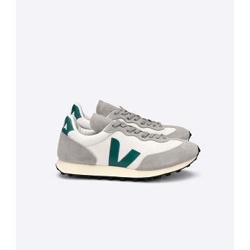 Men's Veja RIO BRANCO HEXAMESH Running Shoes Silver/White | SG 169MQZ